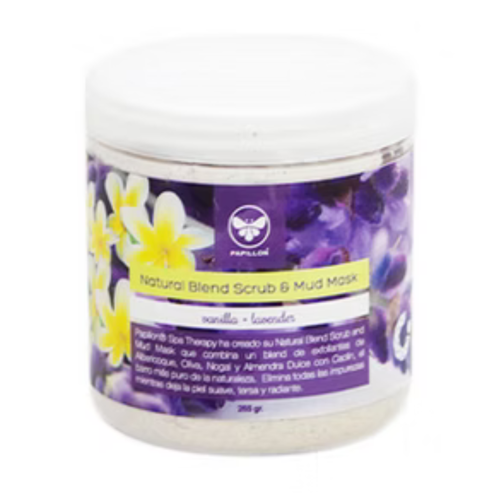 Natural Blend Scrub and Mud Mask Lavanda Vainilla Papillon