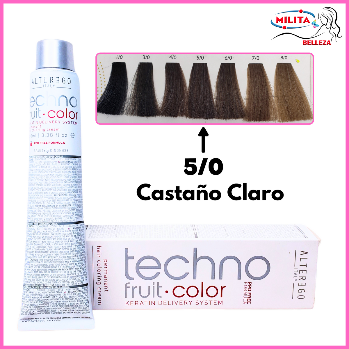 Tintes - Tinte ALTEREGO 5/0 Castaño Claro