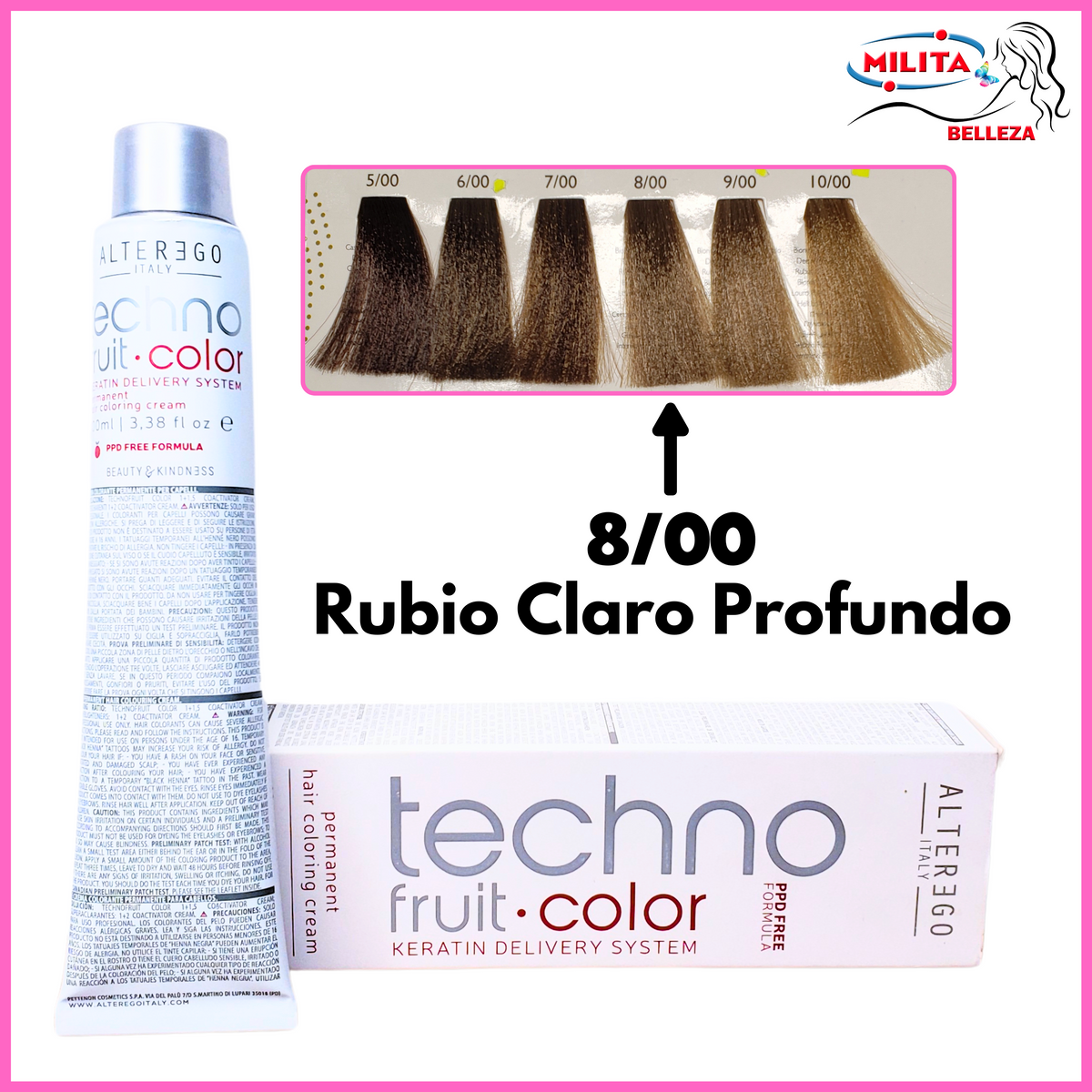 Tintes - Tinte ALTEREGO 8/00 Rubio Claro Profundo