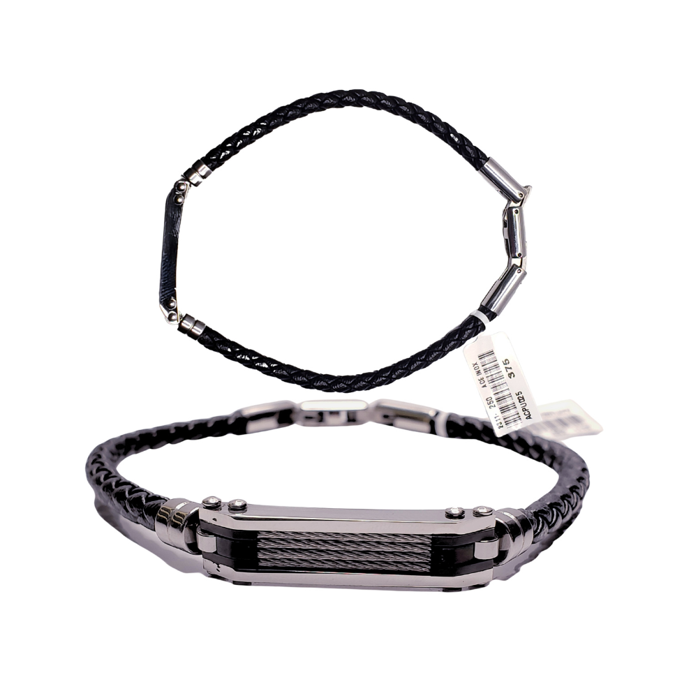 Pulsera de hombre - De acero inoxidable con diseño