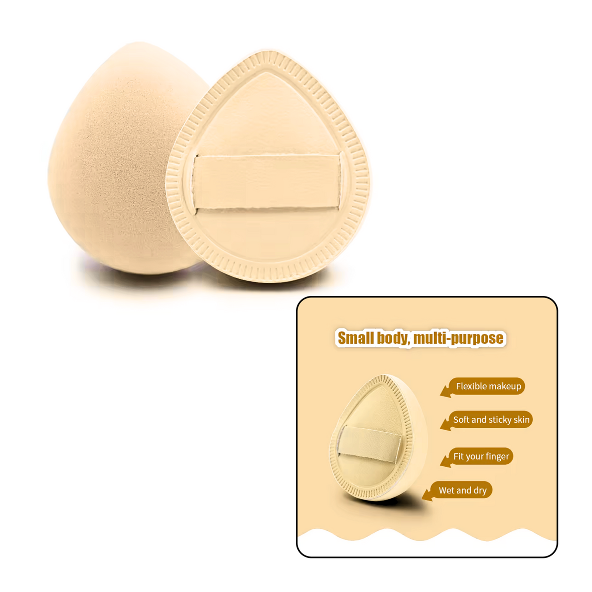 Utensilios - Mini Esponja Para Contorno de Ojos