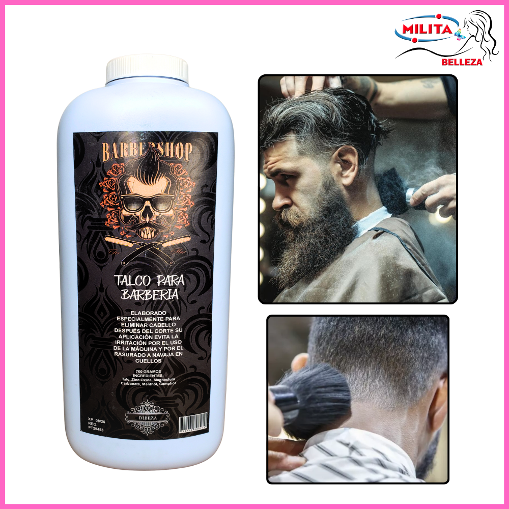 Utensilios Para Barberia - Talco Para Barberia Barber Shop Dibeza