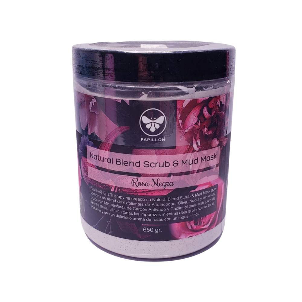 Manos y Pies - Scrub Natural Blend & Mud Mask Rosa Negra 650 gr