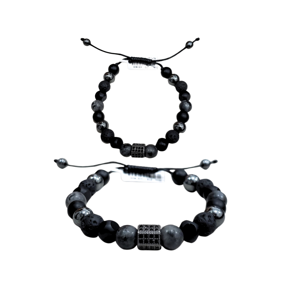 Pulsera de hombre - De piedras naturales y semipreciosas