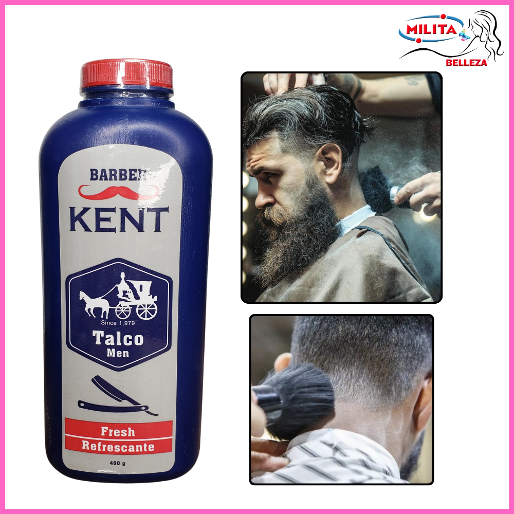 Utensilios Para Barberia - Talco Para Hombre Refrescante Kent Barber 400g
