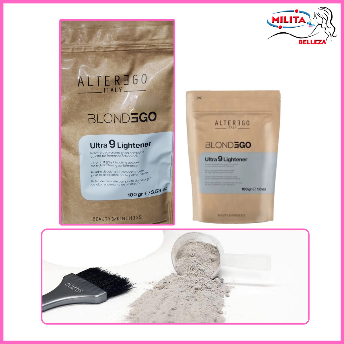 Decolorantes - Polvo Decolorante Ultra 9 Lightener Blondego 100gr