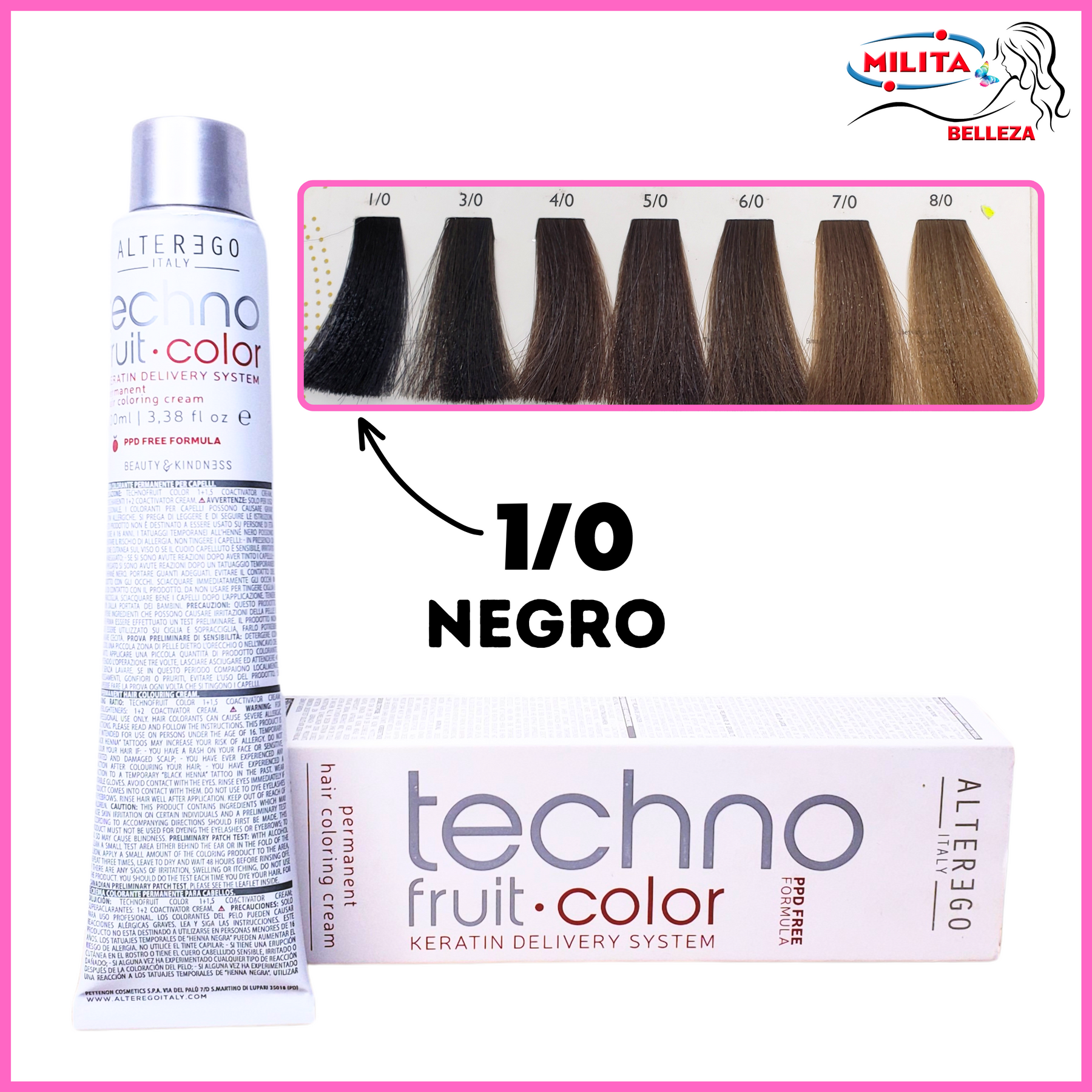 Tintes - Tinte ALTEREGO 1/0 Negro