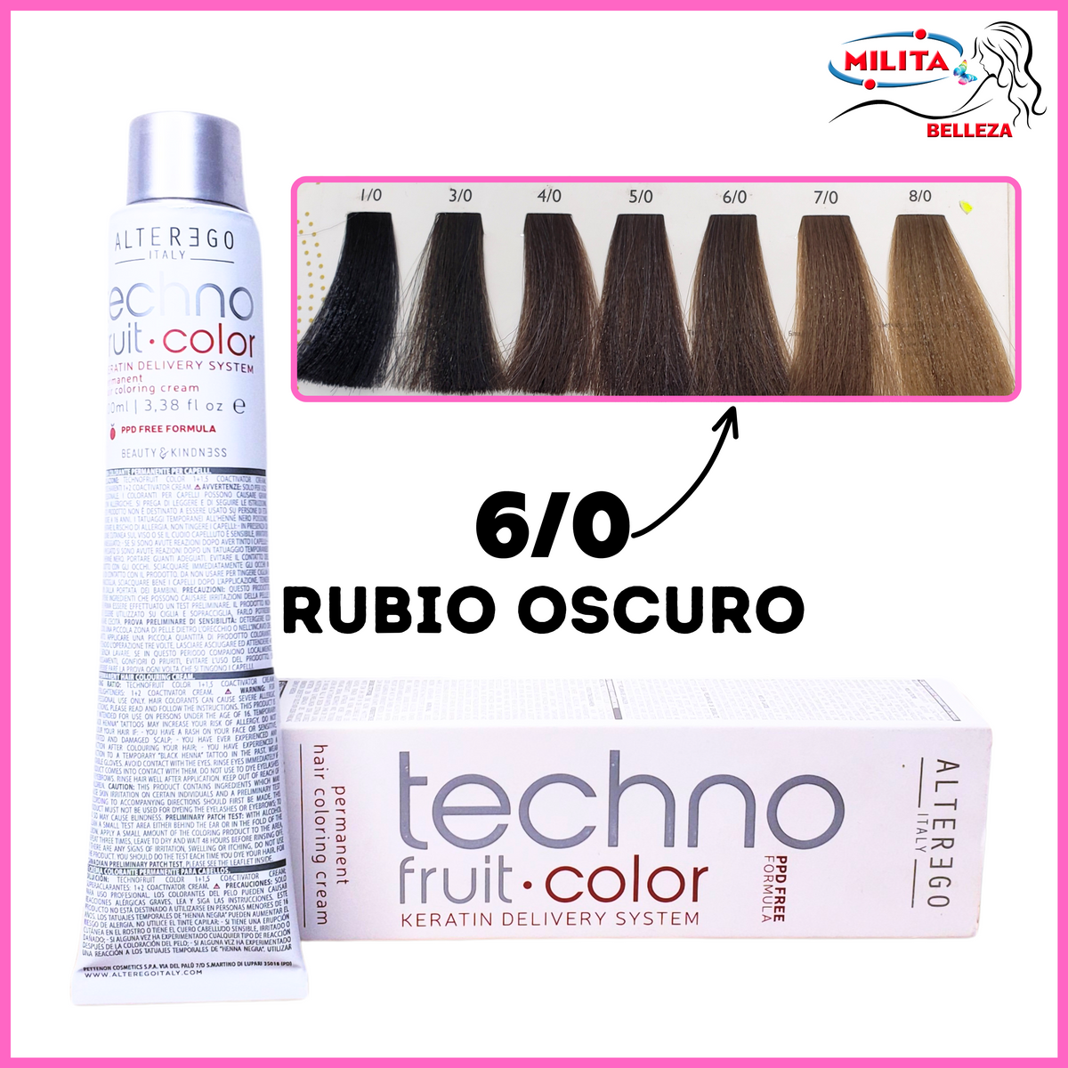 Tintes - Tinte ALTEREGO 6/0 Rubio Oscuro