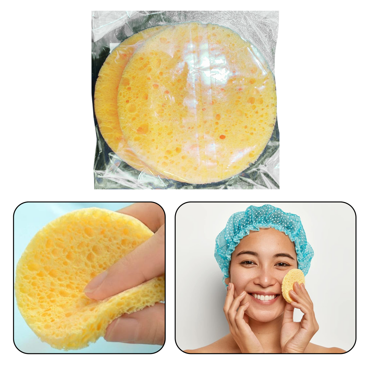 Utensilios - Duo Esponja de Celulosa Para Facial