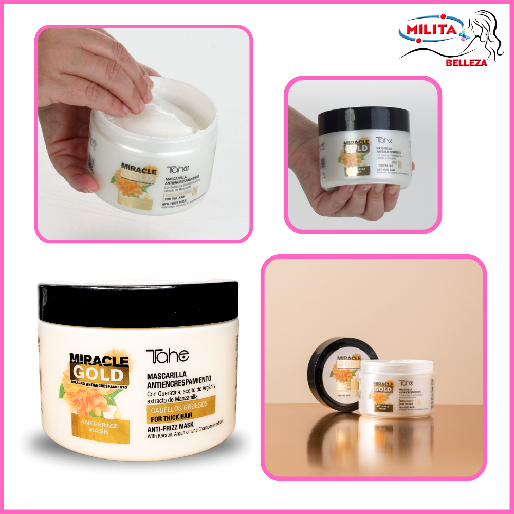 Cabello - Crema Para Cabello Mascarilla Antiencrespamiento Mirable Gold Tahe