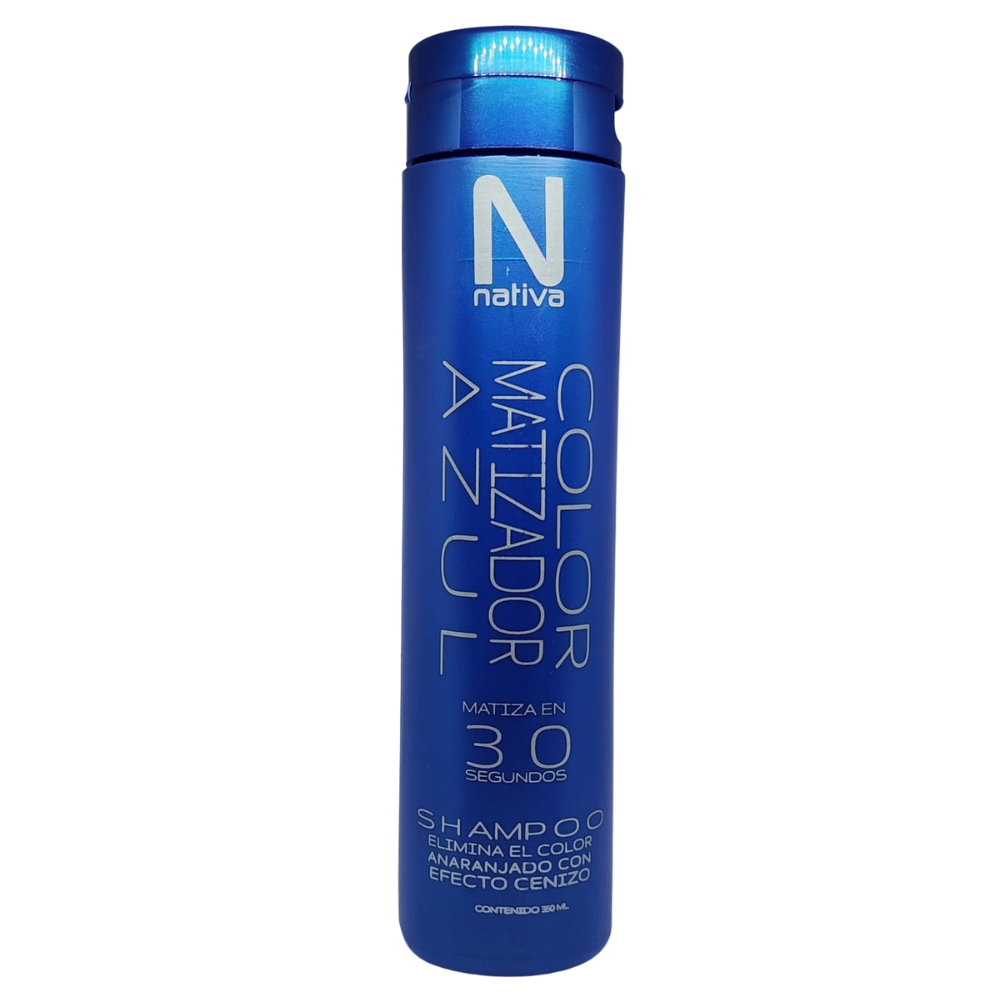 SHAMPOO MATIZADOR AZUL NATIVA 350ML