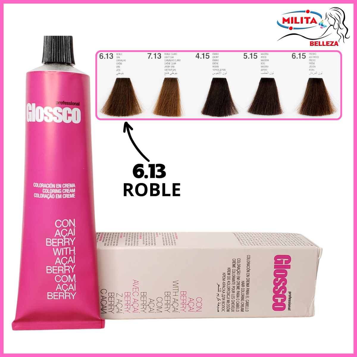 Tintes - Tinte Glossco 6.13 Roble 100ml