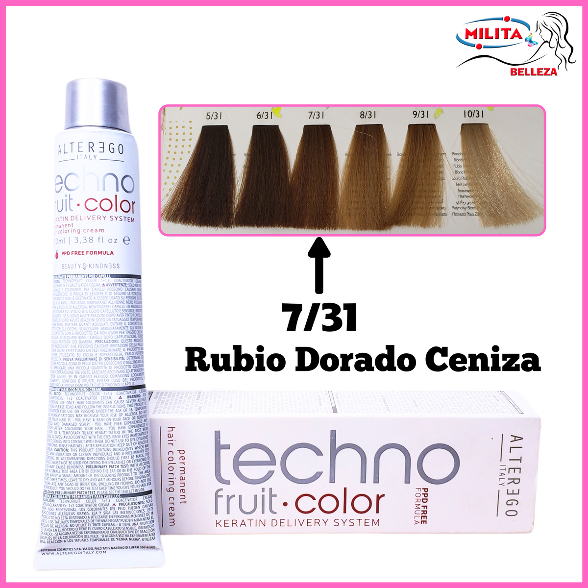 Tintes - Tinte ALTEREGO 7/31 Rubio Dorado Ceniza