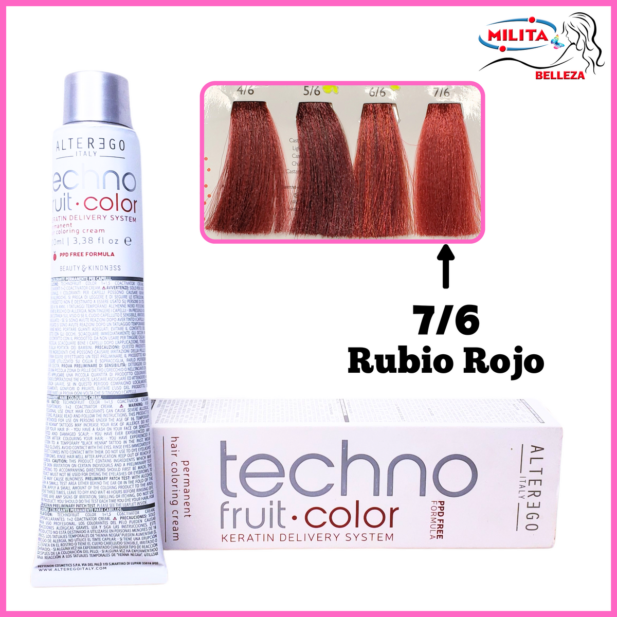 Tintes - Tinte ALTEREGO 7/6 Rubio Rojo