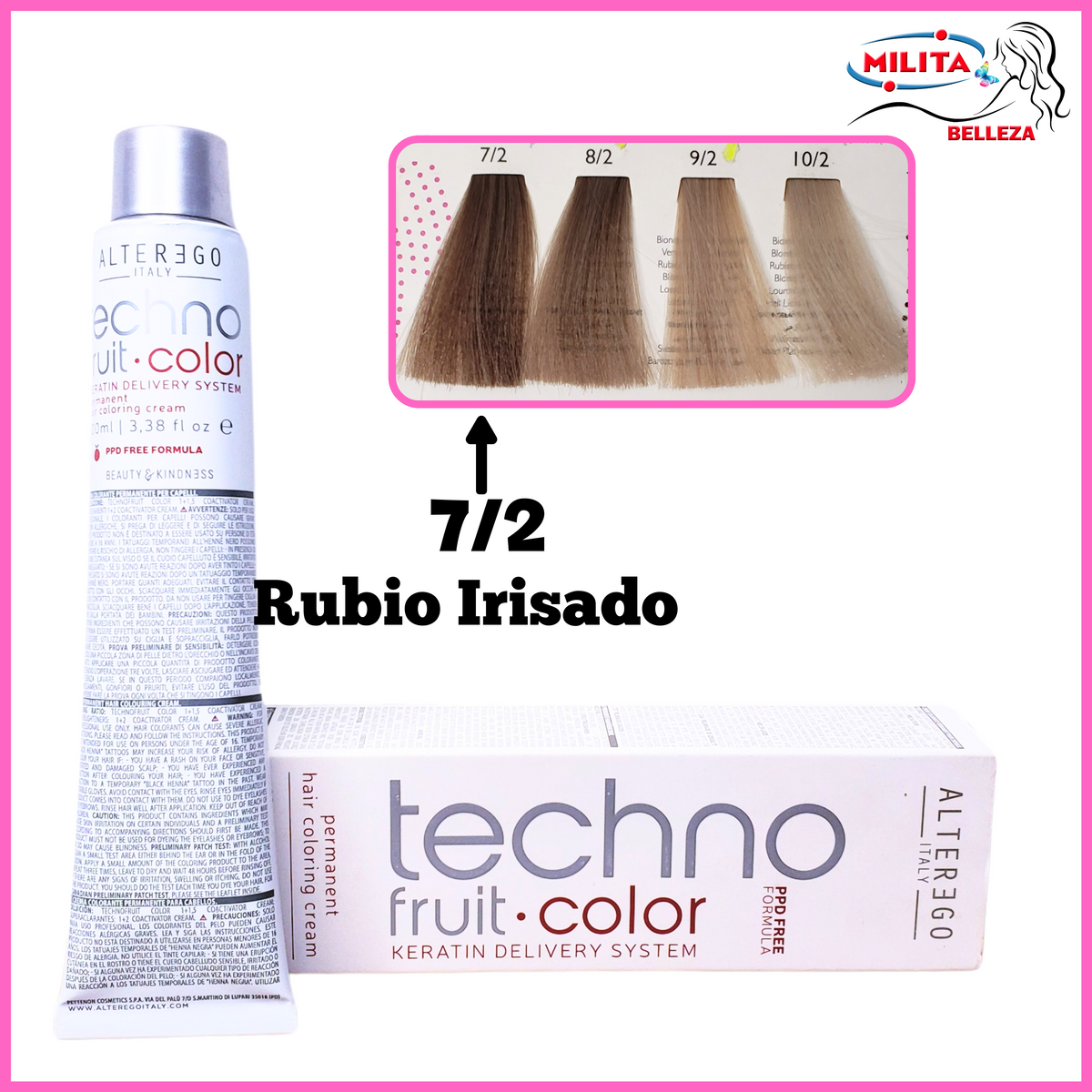 Tintes - Tinte ALTEREGO 7/2 Rubio Irisado