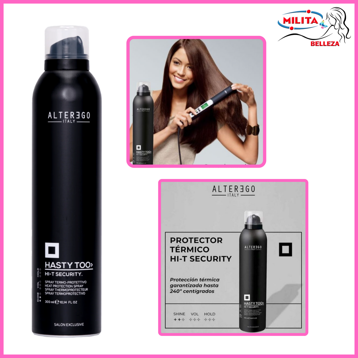 Cabello - Termo Protector Hi-T Security Alterego Italy 300ml