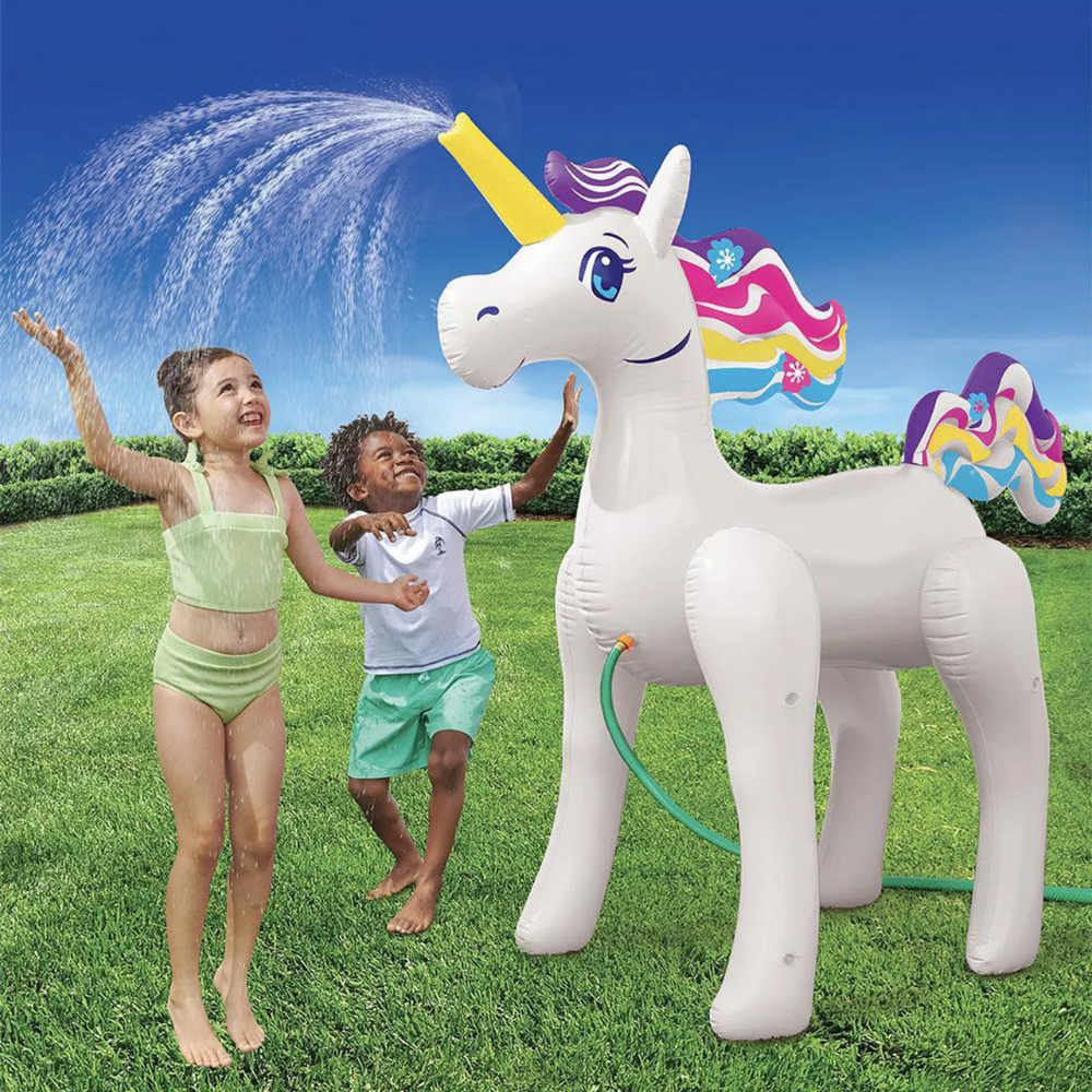 Unicornio aspersor inflable