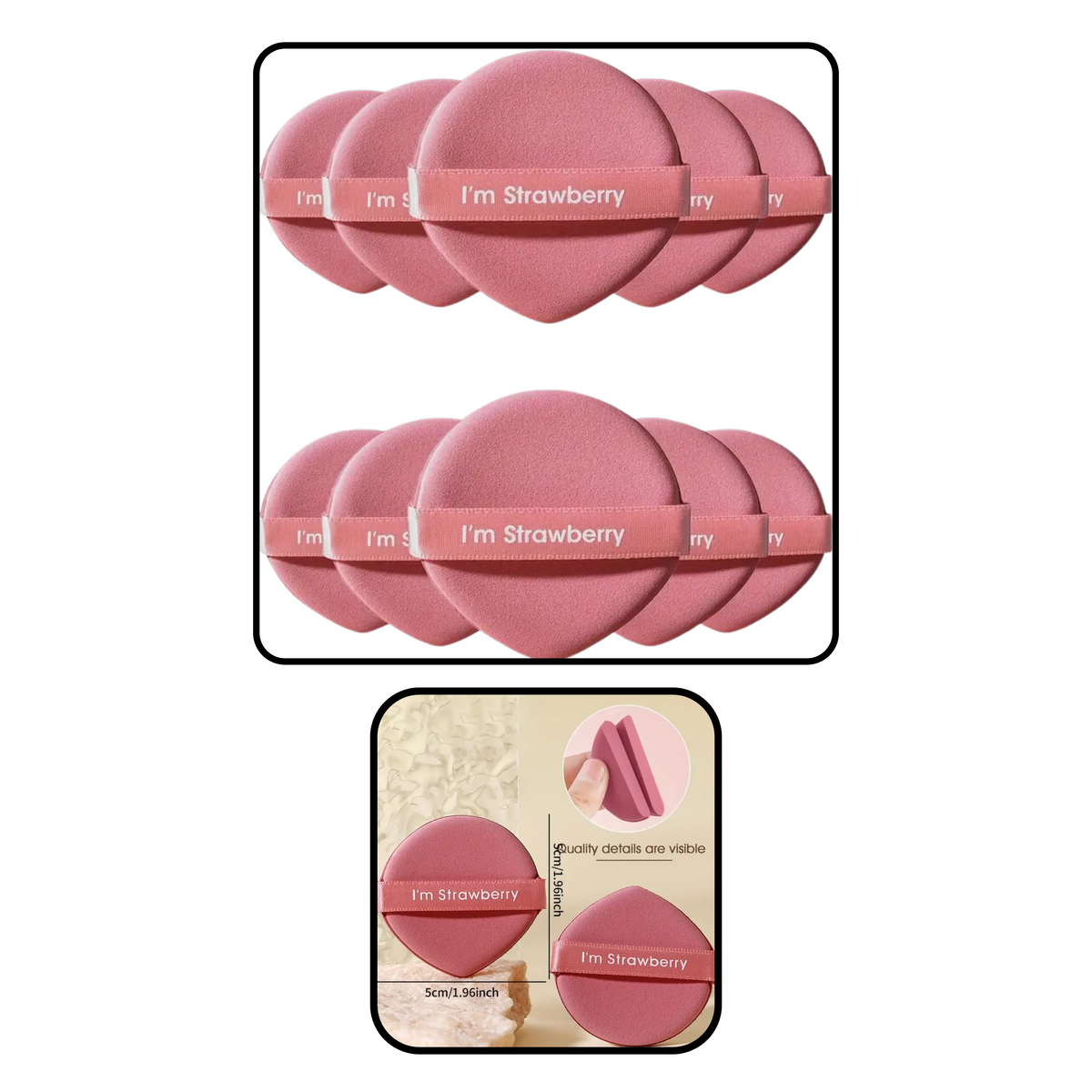 Utensilios - Esponja Para Polvos (Paquete de 5pcs)