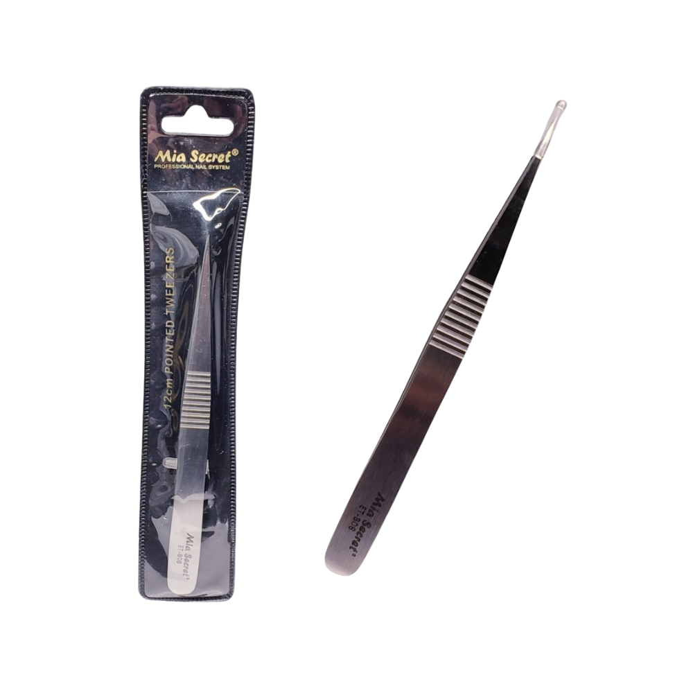 Utensilios - Pinza Pointed Tweezers 12cm Mia Secret