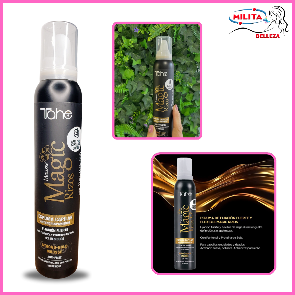 Cabello Espuma - Espuma Capilar Fijación fuerte Mousse Magic Rizos