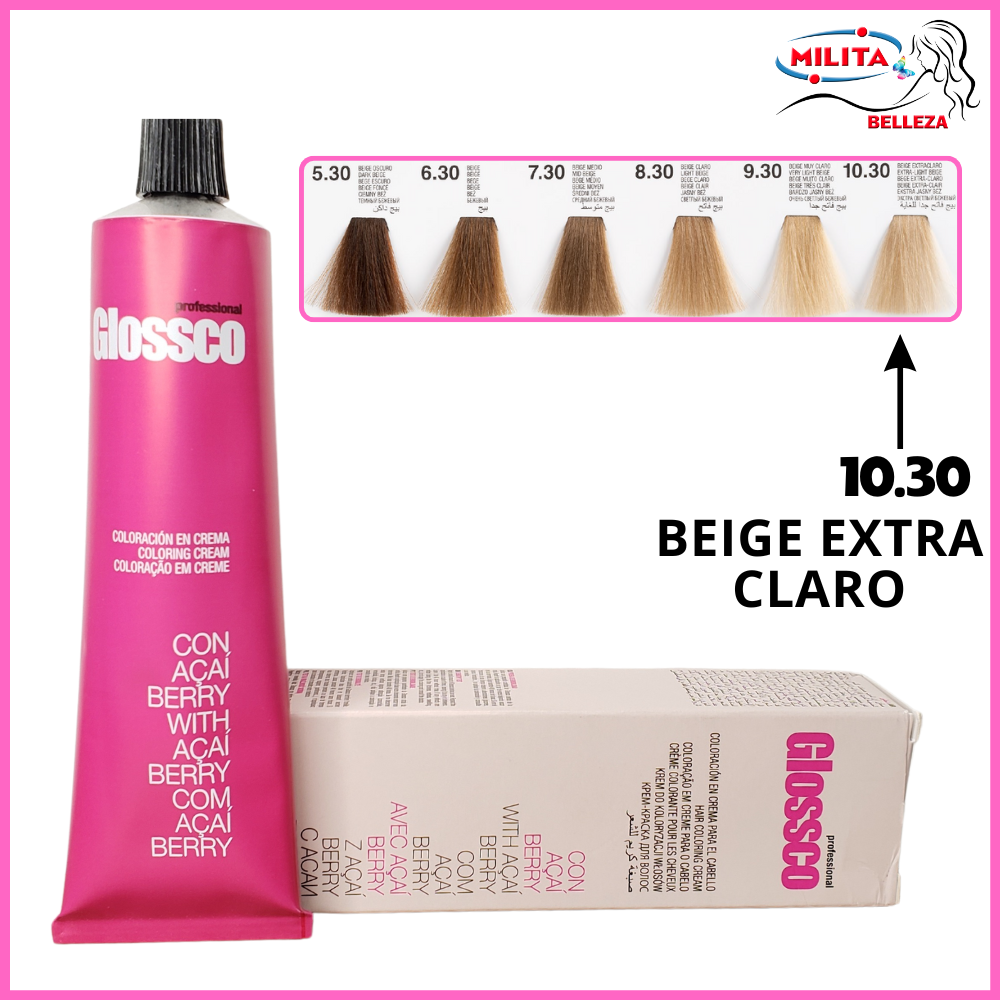 Tintes - Tinte Glossco 10.30 Beige Extra Claro 100ml