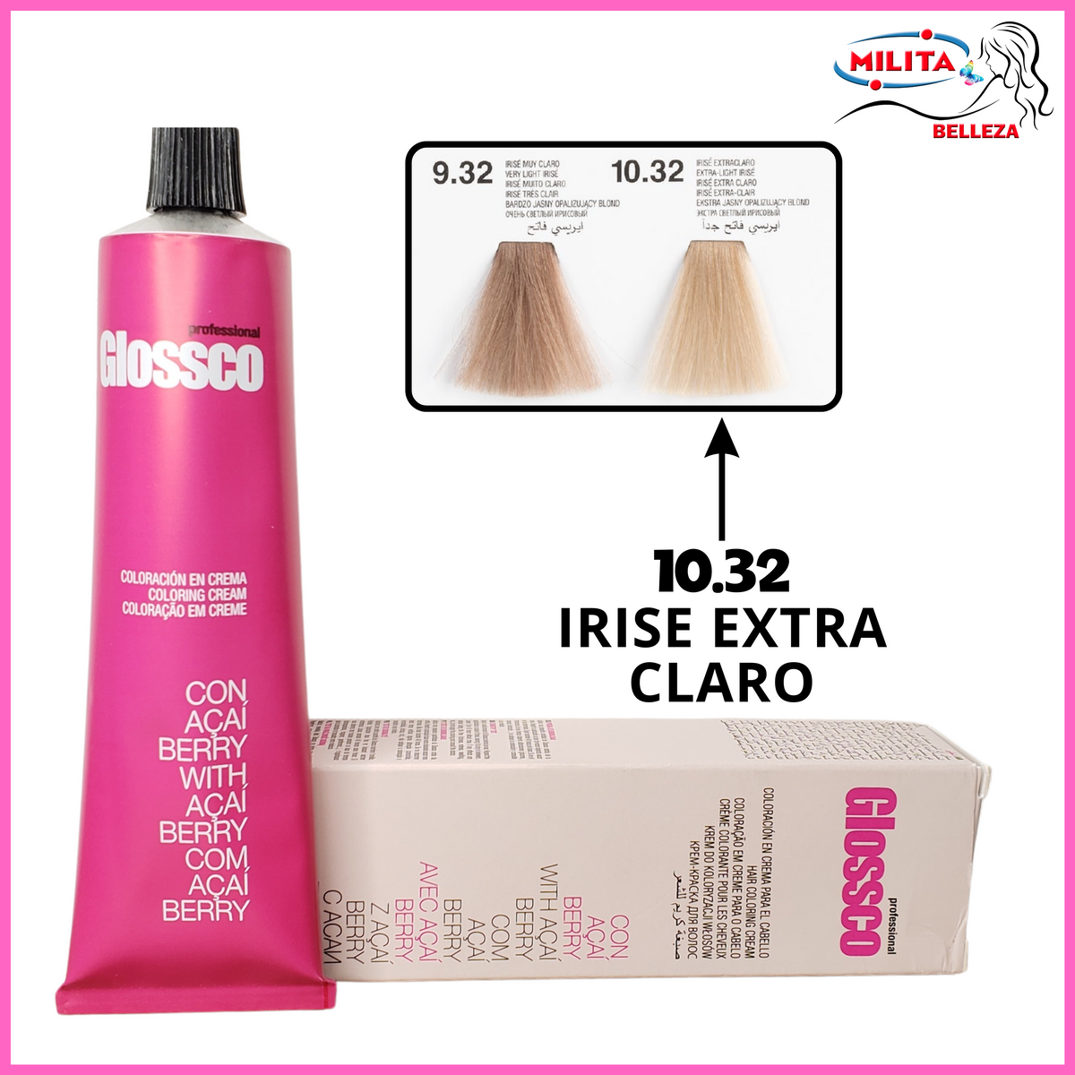 Tintes - Tinte Glossco 10.32 Irise Extra Claro 100ml