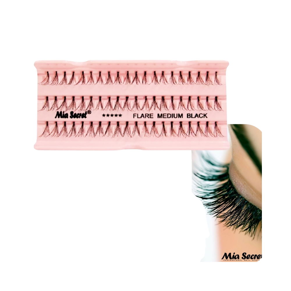 Mia Secret - Pestañas Individuales Flare Medium Black