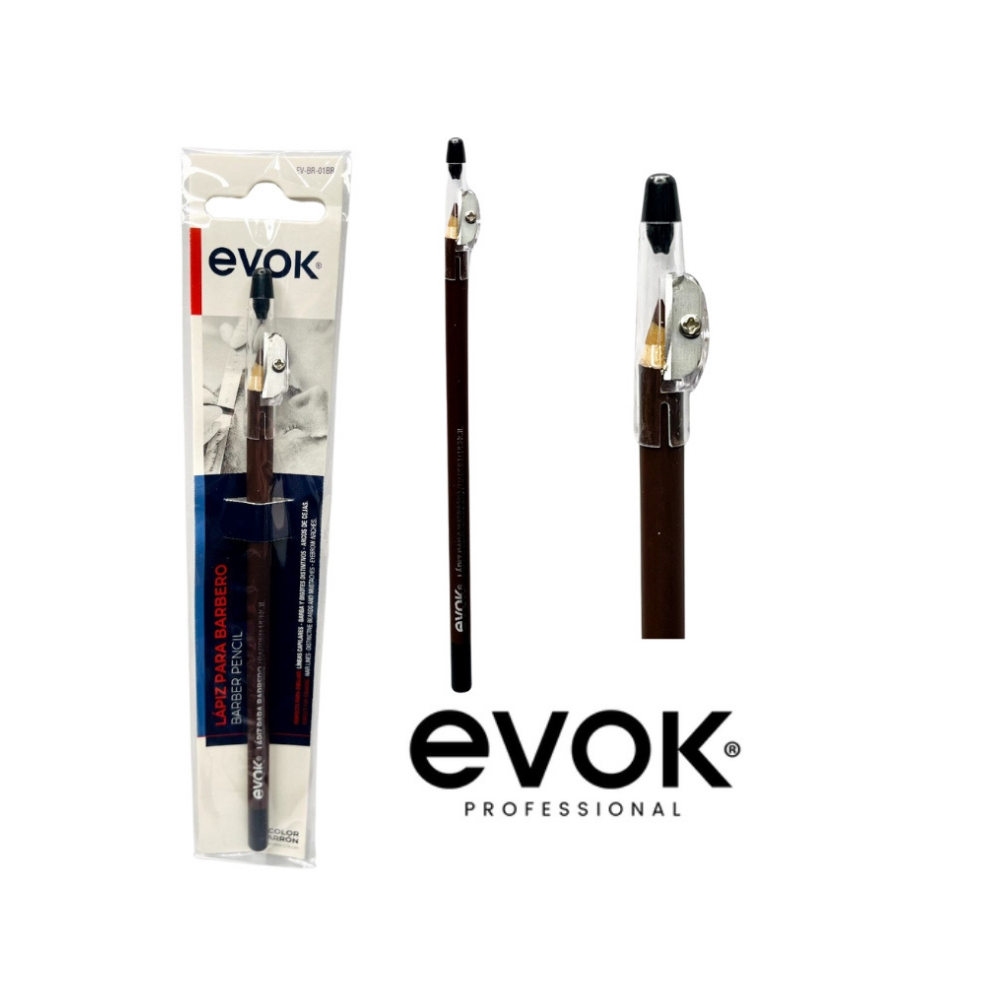 Evok - Lápiz Para Barbero Café