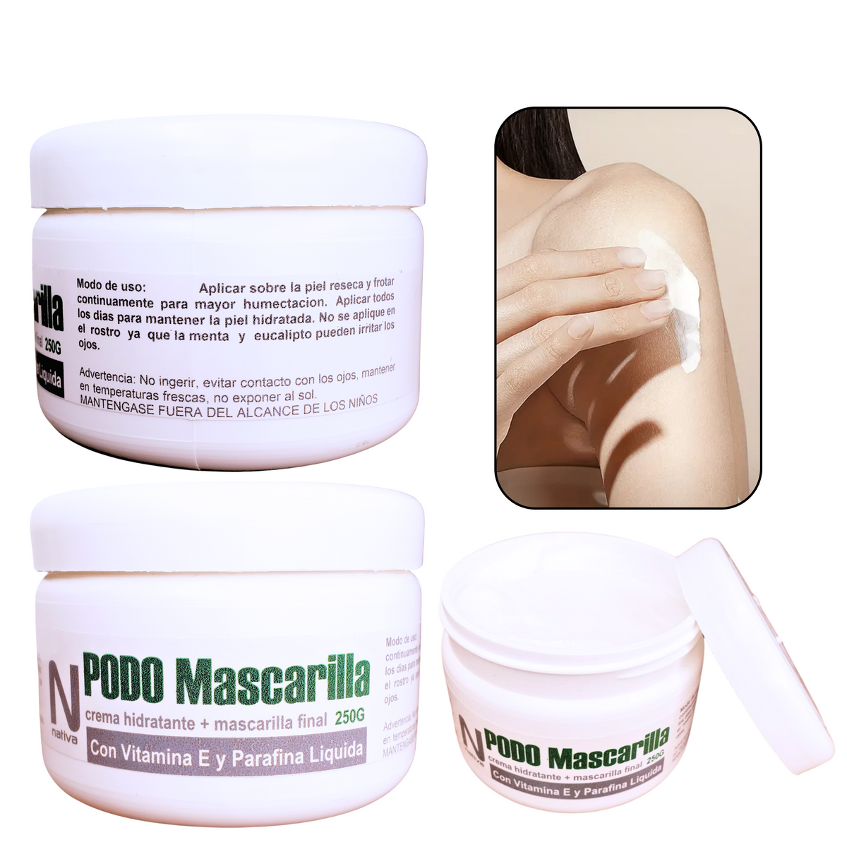 Cuidado Corporal - Crema Con Vitamina E y Parafina Liquida