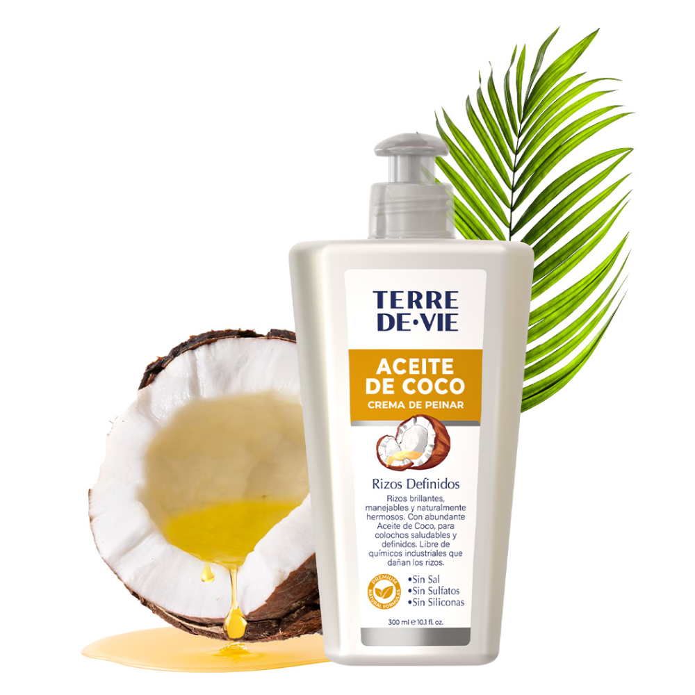 Crema de Peinar Aceite de Coco 300ml Terre De.Vie