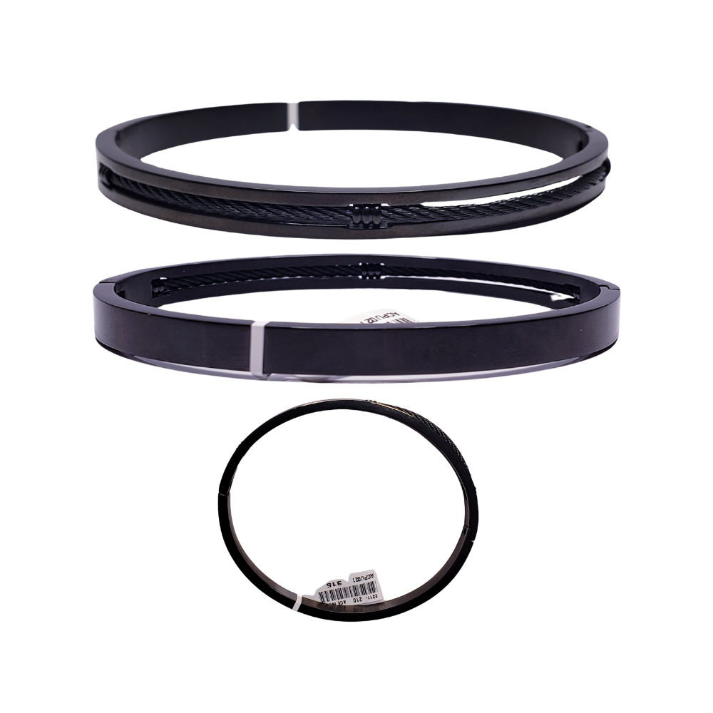 Pulsera de hombre - De acero inoxidable color negro