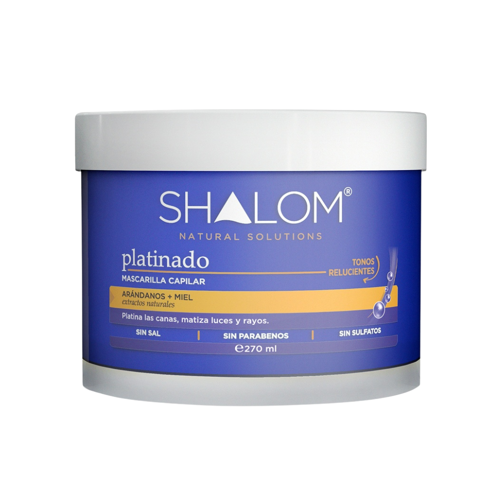 Mascarilla Capilar Platinado 270ml Shalom