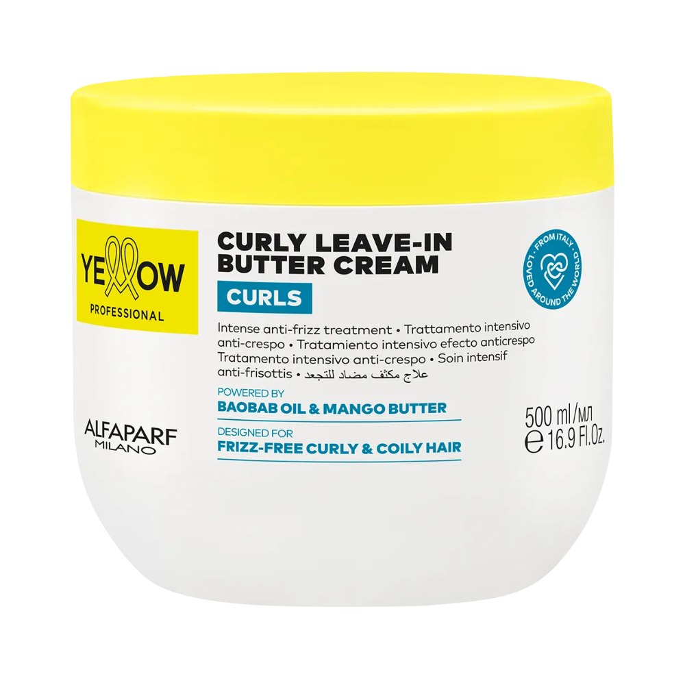 CURLY LEAVE-IN BUTTER CREAM CURLS YELLOW 500ML