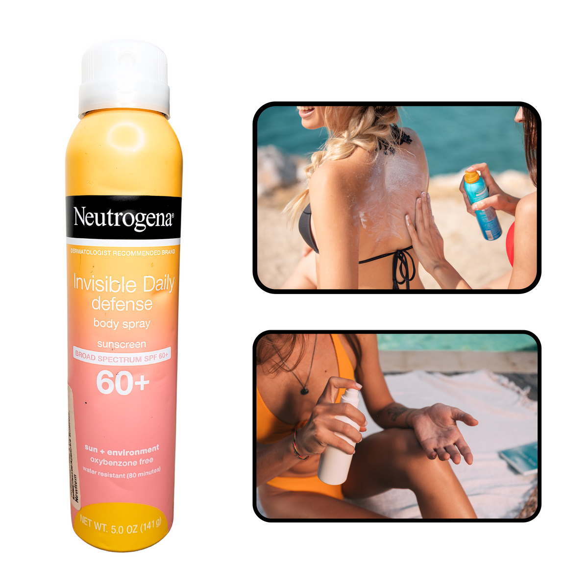 Cuidado Corporal - Protector Solar Neutrógena Invisible Daily Defense Bady Spray