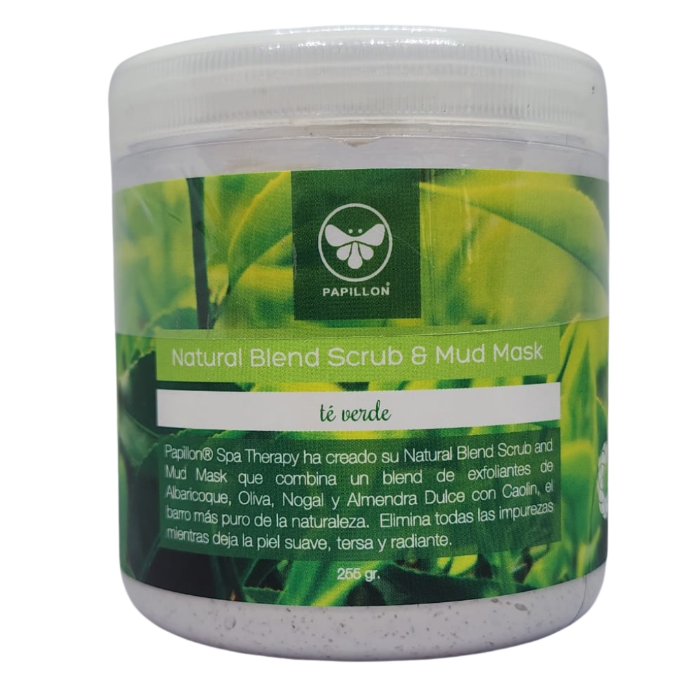 Natural Blend Scrub and Mud Mask Te verde Papillon 255gr