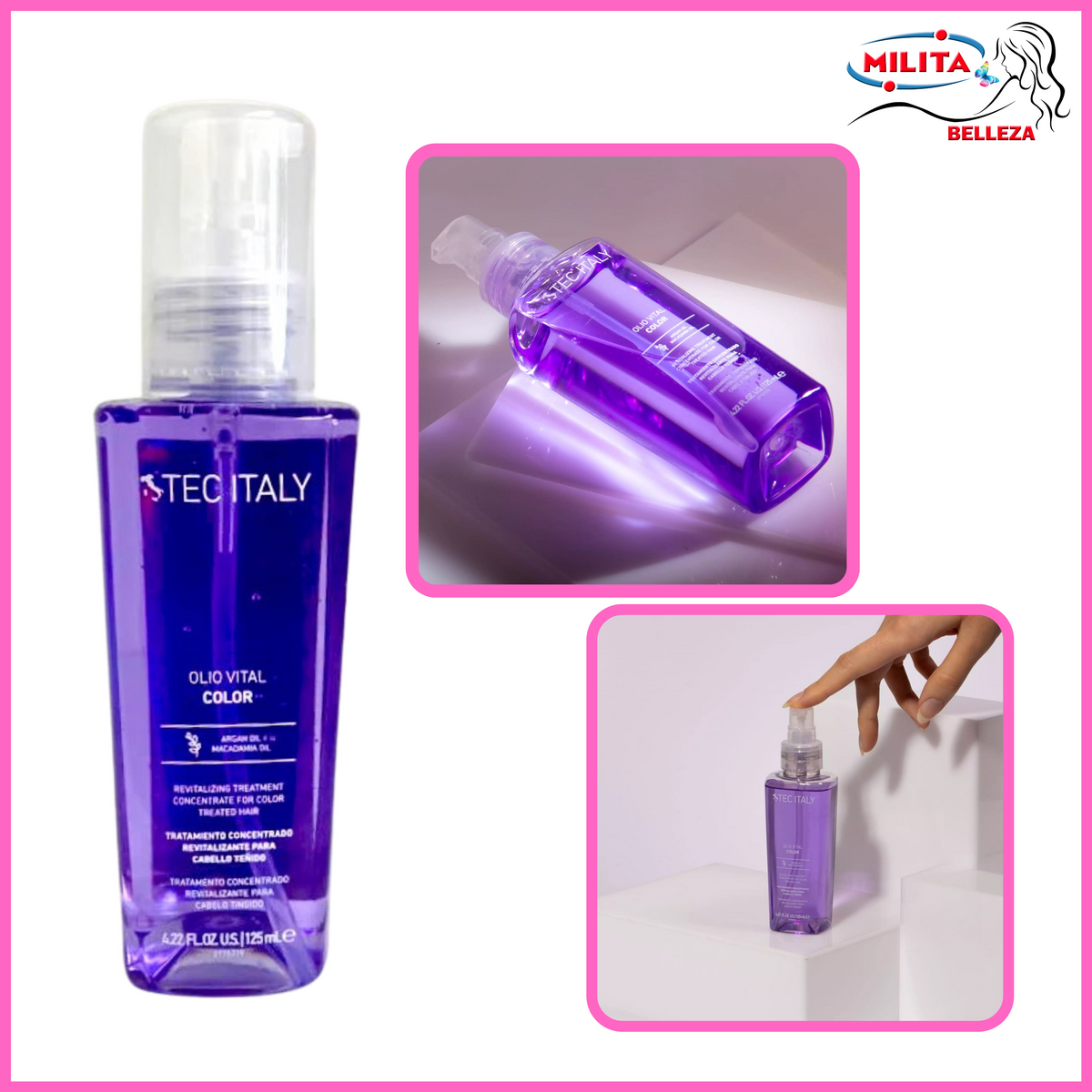 Cabello - Tratamiento Olio Vital Color Concentrado Revitalizante Para Cabello Teñido 125ml