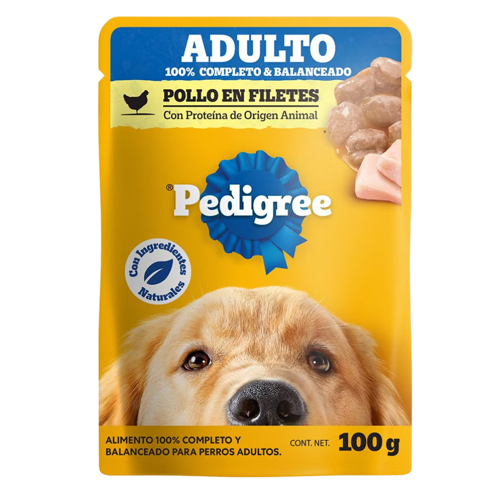 POLLO EN FILETES ADULTO PEDIGREE 100G