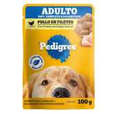 POLLO EN FILETES ADULTO PEDIGREE 100G