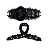 Utensilios de cabello - Pinza para el cabello de perlas negro