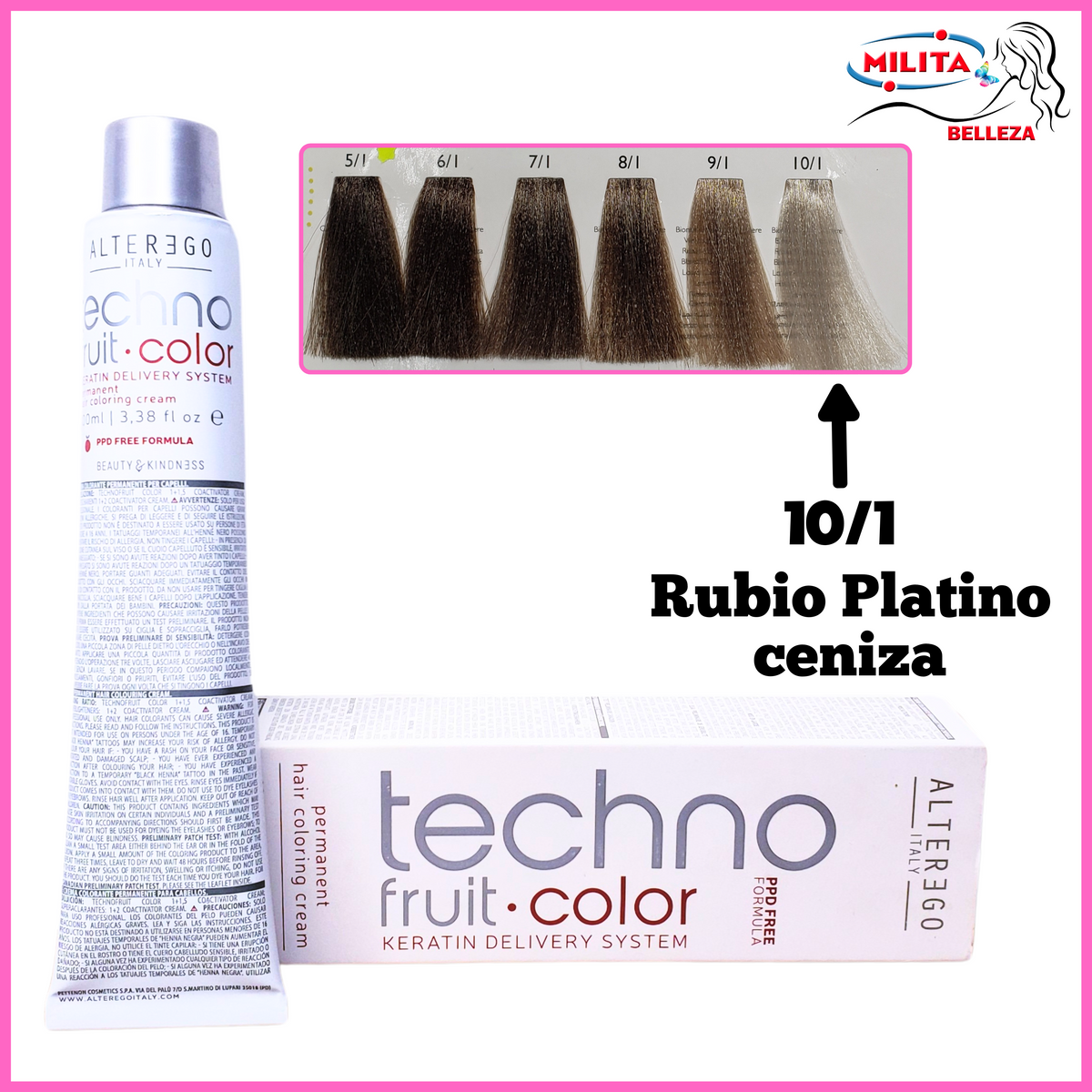 Tintes - Tinte ALTEREGO 10/1 Rubio Platino Ceniza