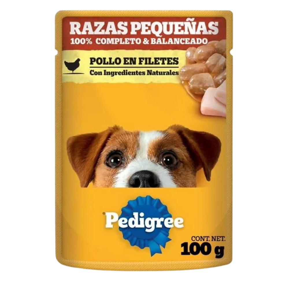 POLLO EN FILETES RAZAS PEQUEÑAS PEDIGREE 100G