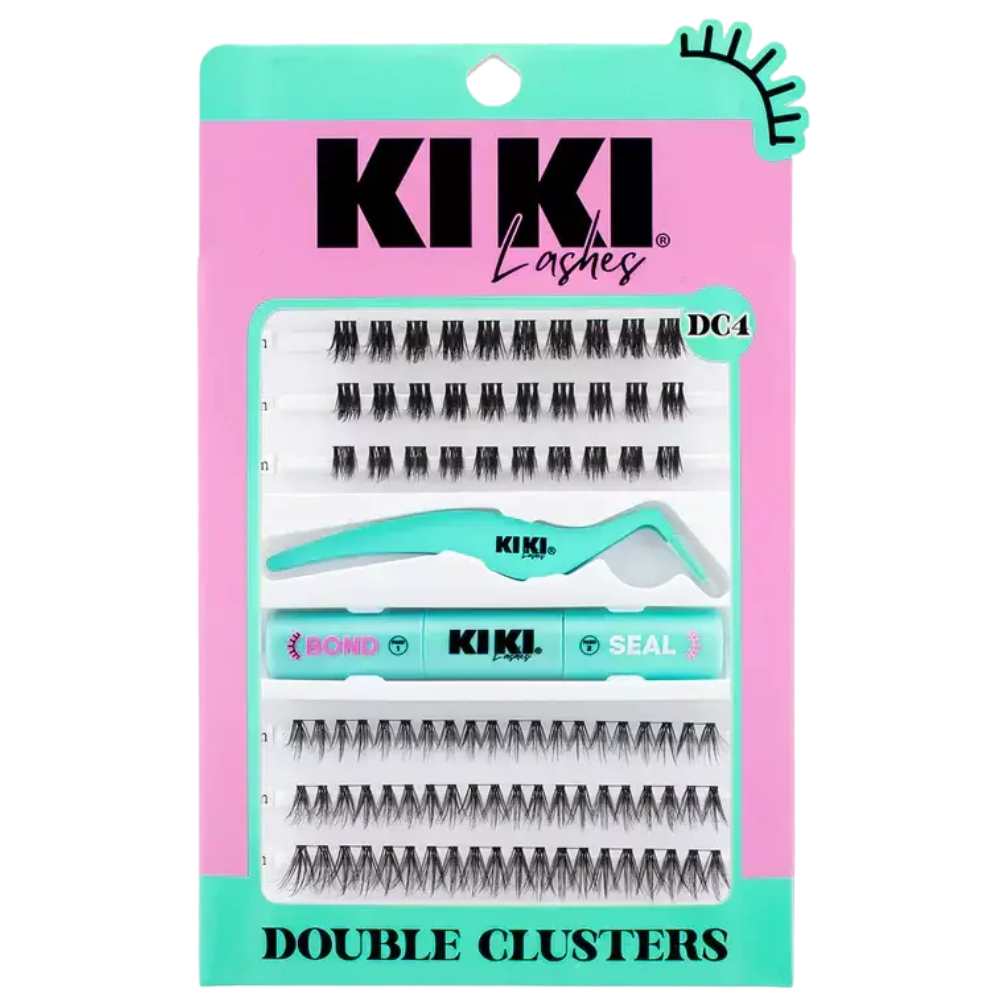 Kit de Pestañas Postizas Diy Cluster Incluida con Pinza y Pegamento - Kiki Lashes