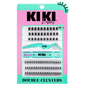 Kit de Pestañas Postizas Diy Cluster Incluida con Pinza y Pegamento - Kiki Lashes