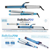 Equipo - Combo BaByLiss PRO Nano Titanium Rizador 1 1/4 + Plancha Prima 30001 1/4