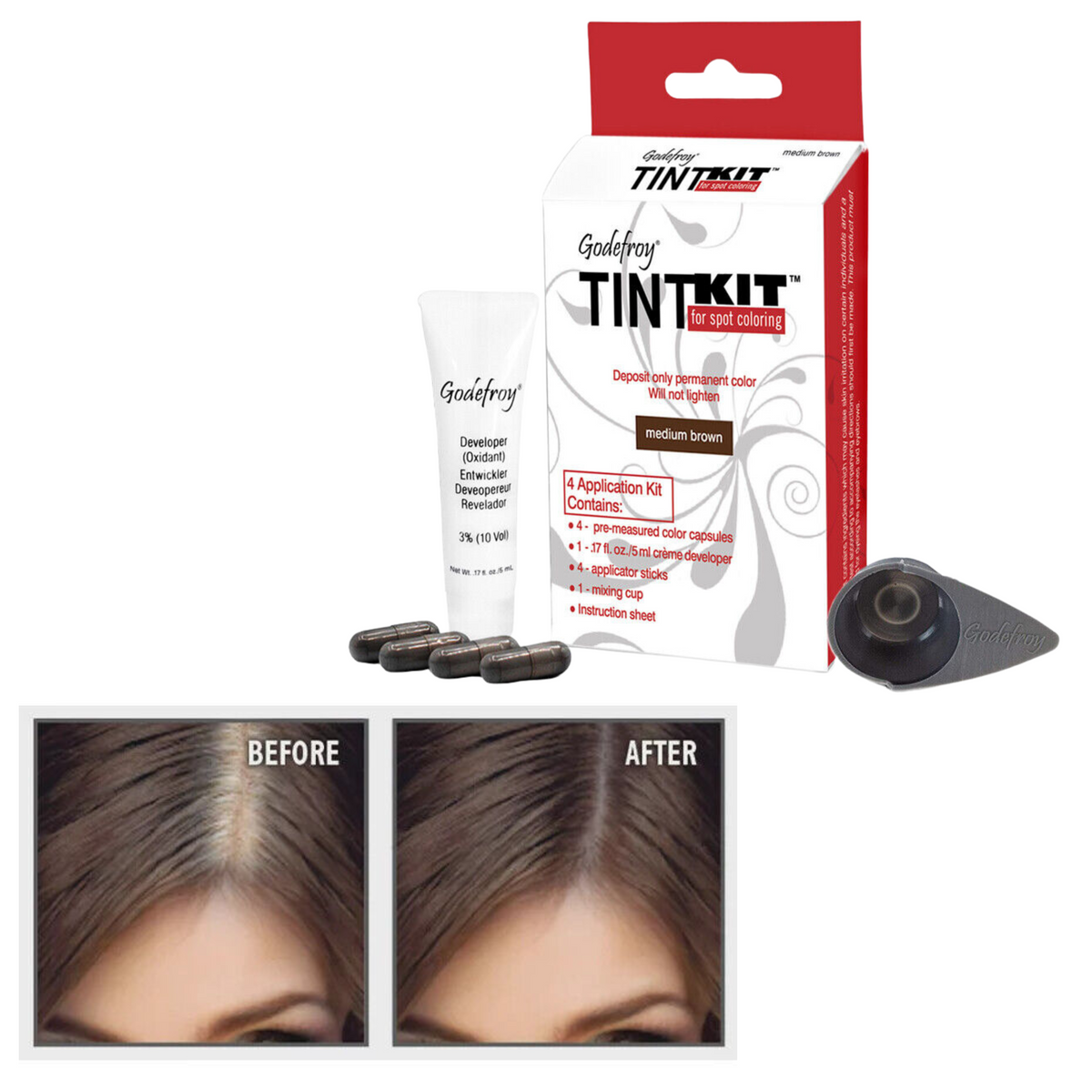 Polvo - Polvo Para Cejas Medium Brown Gadefruy Tintkit