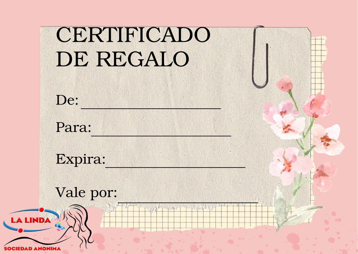CERTIFICADO DE REGALO