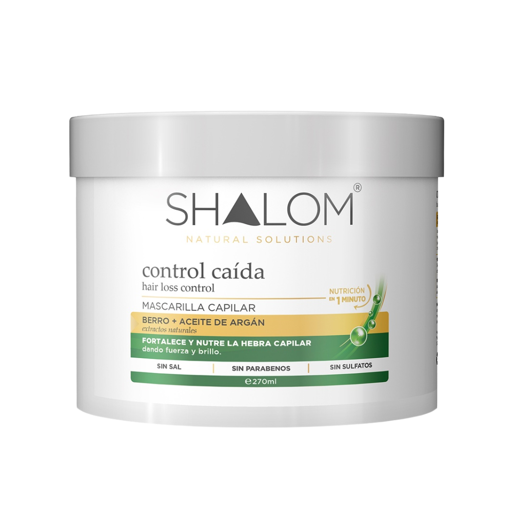 Mascarilla Capilar Control Caída shalom